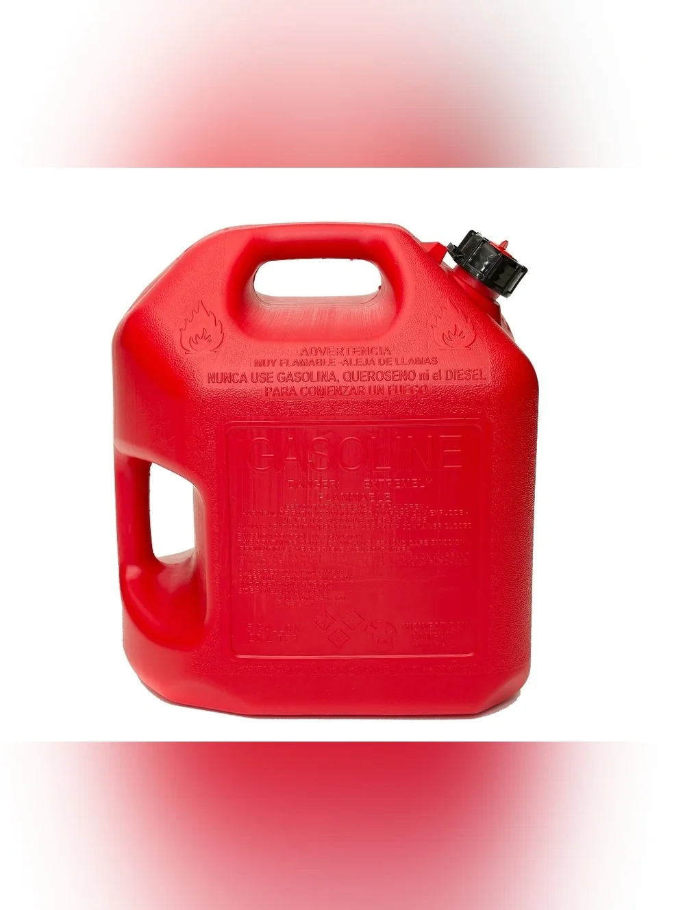 Midwest Can Company, 5 Gallon Capacity Gas Can with Flame Mitigation Device, Red - Picture 5 of 5